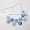 Jewelry Sets 11 Pieces Alloy Flowers Combine Inlay Resin Stones Necklace And Earring Set