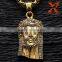 14k Gold Plating Finish Stainless Steel Samll Jesus Face Head Pendant Mens Hip Hop Jewelry                        
                                                Quality Choice