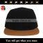 Promotion Custom Wholesale Cotton Embroidery your logo 5 panel fitted black blank Caps