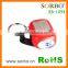 LED flashlight keychain mini hand crank rechargeable torch