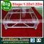 Factory directly Transparent plexiglass wedding stage tempered glass stage acrylic stage