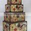 Vintage Decorative Wooden Storage Trunk Box