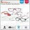 New arrival fashion square frame spring hinge plastic reading glasses