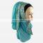Fashion Wedding Accessories Lace Nnit Glitter Muslim Hijab Turkish Hijab Girls Scarf