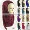 Wholesale New Fashion High Quality Shimmer With Glitter Crystal Scraf Women Hijab Plain Cotton Jersey Slip Instant Shawls