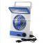 Super led light table lamp solar power battery air cooling fan