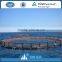 Circle floating aquaculture fish farming cages made of PE knotless net