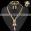 Dubai Statement Jewelry Sets Snake Chain Long Tassel Gold Rose Gold Filled Costume Jewelry Sets