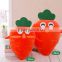 China Factory 2016 Newest Stuffed Custom Kids Toys Plush Carrot Toy