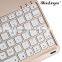Shenzhen Factory Alloy bluetooth keyboard with seven backlit for ipad
