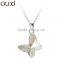 OUXI butterfly crystal fashion jewelry necklace 10737