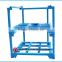 Practical and space-saving flat steel rack pallet also for storage use dismantling racks