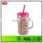 20oz double wall plastic mason jar with insert paper