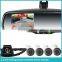 AK2-035LAP4 auto dimming rearview mirror parking radar detector and automatically backup camera display
