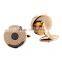 2015 hotsale round metal cufflinks with differenc plating bulk cufflinks