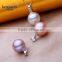8.5-9mm AAA Round Natural Color Sterling Silver Freshwater Pearl Pendant
