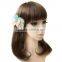 MYLOVE high quality pink blue chiffon flower barrette for holiday