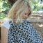 polyurethane sueded plain navy white printed cheap bib apron