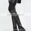 lady leather biker pants ladies cool skinny black leather a lot zippers pants black pants motorcycle pants