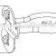 G-711A|Ring hook|Electroplated metal hook|Convenient zinc hook hitch