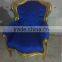 baroque style armchair purple velvet and gold wood