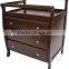 Walnut NZ Pine 3 Drawers Baby Change Table Dresser