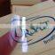 logo print transparent plastic label