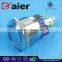 Daier 22mm SPDT 1NO 1NC Illuminated Waterproof Push Button Switch With Light