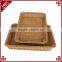 Functional durable rattan woven vegetable store equipment fruit basket