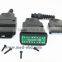 OBD2 J1962 Male Connector PCB Plug with Enclosure