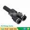 JULY manufactory made pneumatic Y branch plastic joint tubes tee pipe fittings