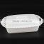 rectangular shape plastic salad bowl with lid