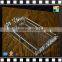 Contemporary stainless steel high quality tableware rectangular size tray acrylic serving tray