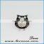Trendy Punk Style Snap Button Jewelry Interchangeable custom crystal round snap button