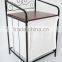 RH-4712 Metal and Non-Woven Fabrics Scroll bathroom laundry hamper