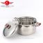 2016 large stainless steel bright color cookware set stainless steel soup pot