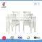 Specialties 5-Piece Dining Set with 4 Side Chairs, White