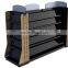 Display cosmetics stand , The metal shelf , Supermarket shelf with glass side good quality