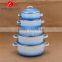 5pcs Persimmon type casserole / cooking pot ceramic stockpot/saucepot