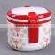 Portable two layers oval lunch box with lock