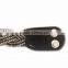 PU Leather Bracelet with Metal Snap, Hot Sale Gift Leather with Crystal Gem Decoration