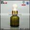 15ml  china cosmetic essence perfume glass bottle factories big rubber black plastic dropper bottle glass wholesale