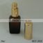 50ml oil spray bottle square amber oil spray bottle with gold aluminum sprayer and cap