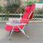 Portable Red Big Guy Aluminum Folding Beach Chair Backpack