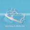 Widely used in hotel and restaurant smile antibacterial transparent clear plastic sanitary face mask for food service