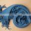 majored factory producing promotional red fleece scarf with fringe