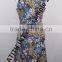 Sleeveless Round Neck Printed Polyster Ladies Dress