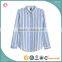 2016 Ladies' Fashion Stripes Design Blouse Woman Fancy Office Blouse Shirts