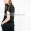 Loose Wide Neck Black T-shirt