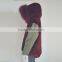Myfur Latest Purplish Red Real Raccoon Fur Hood Faux Fur Lining Parka Wholesale